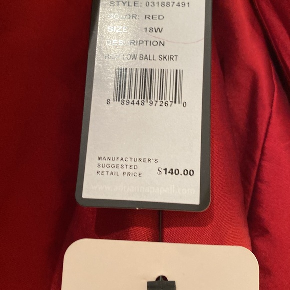 Adrianna Papell Semi-formal skirt. High low with tie belt. - Picture 7 of 7